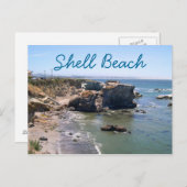 Carte postale de voyage Shell Beach (Devant / Derrière)