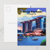 Carte postale de voyage Singapour, Singapour Skyli (Devant / Derrière)