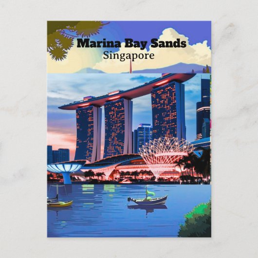 Carte postale de voyage Singapour, Singapour Skyli (Devant)