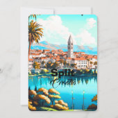 Carte postale de voyage Split Croatie, Art de voya (Devant)