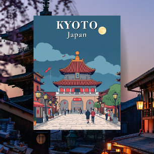 Carte postale de voyage Temple japonais Kyoto Japo