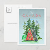 Carte postale de voyage vintage | Canada (Devant / Derrière)