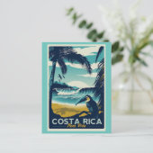 Carte postale de voyage vintage Costa Rica (Debout devant)