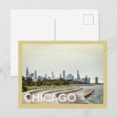 Carte postale de voyage vintage de la plage de la (Devant / Derrière)