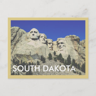 Carte postale de voyage vintage du Dakota du Sud