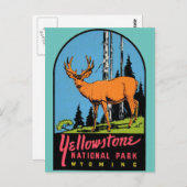 Carte postale de voyage vintage du Parc national d (Devant / Derrière)