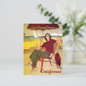 Carte postale de voyage vintage en Californie (Debout devant)