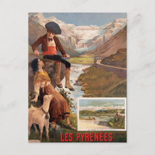 Carte postale de voyage vintage France