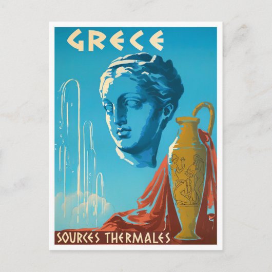 Carte postale de voyage vintage Grèce (Devant)