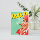 Carte postale de voyage vintage Havana Cuba (Debout devant)