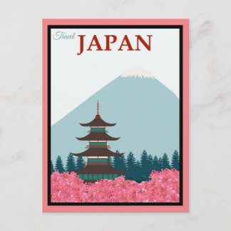 Carte postale de voyage vintage JAPON