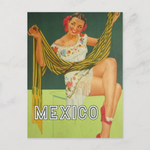 Carte postale de voyage vintage Mexique