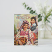 Carte postale de voyage vintage Mexique (Debout devant)