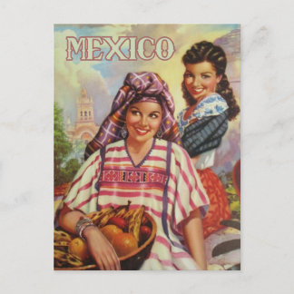 Carte postale de voyage vintage Mexique
