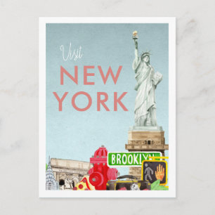 Carte postale de voyage vintage   New York