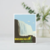 Carte postale de voyage vintage Niagara Falls (Debout devant)