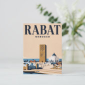 Carte postale de voyage vintage | Rabat, Maroc (Debout devant)