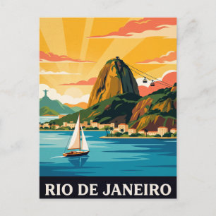 Carte postale de voyage vintage   Rio de Janeiro