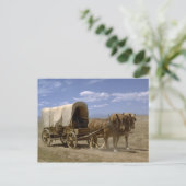 Carte postale de wagon tiré à cheval (Debout devant)
