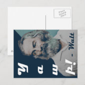 Carte postale de Walt Whitman (Devant / Derrière)