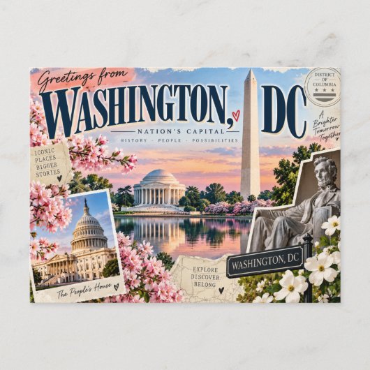 Carte postale de Washington, DC (Devant)
