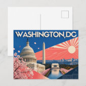 Carte postale de Washington DC (Devant / Derrière)