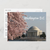 Carte postale de Washington DC au printemps (Devant / Derrière)