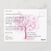 Carte postale de Washington DC au printemps (Dos)