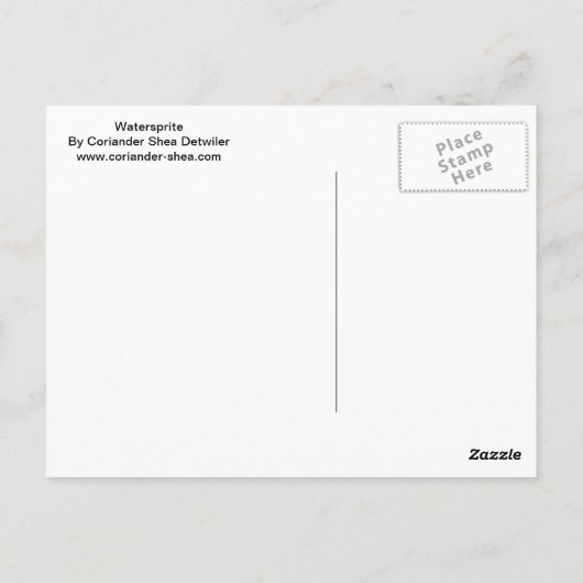 Carte postale de Watersprite (Dos)