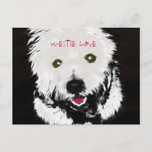 Carte postale de West Highland Terrier (Devant)