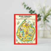 Carte postale de West Virginia World View (Debout devant)