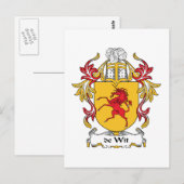 Carte Postale de Wit Family Crest (Devant / Derrière)