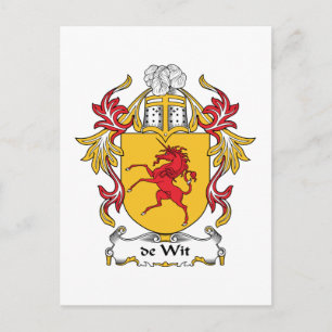 Carte Postale de Wit Family Crest