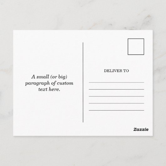 Carte postale de wrap sandwich tortilla (Dos)