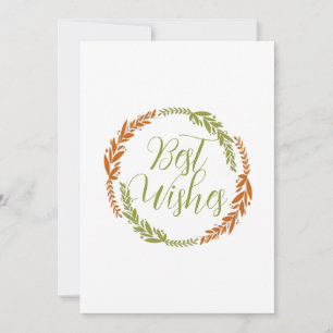 Carte postale de Wreath Meilleurs voeux