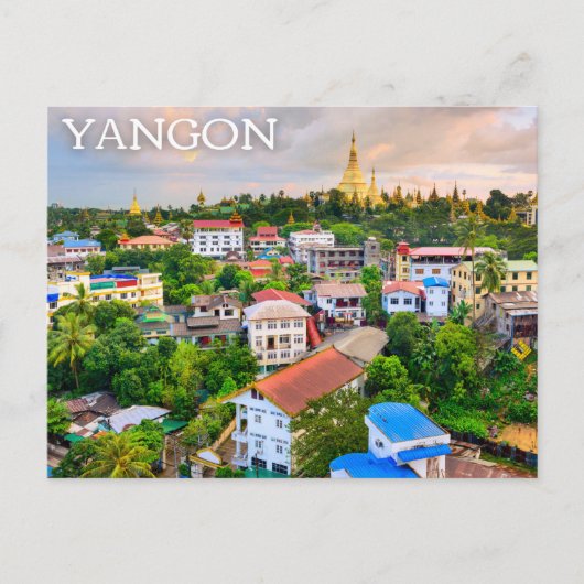 Carte postale de Yangon, Myanmar (Birmanie) (Devant)