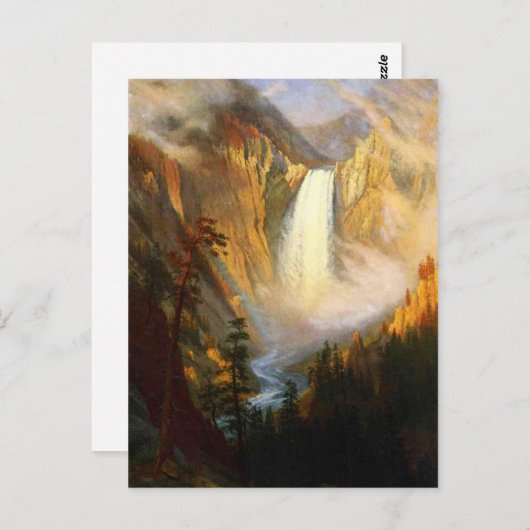Carte postale de Yellowstone Falls (Devant / Derrière)