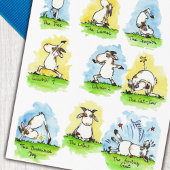 Carte postale de yoga amusant