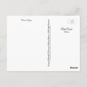 Carte postale de yoga sirène (Dos)