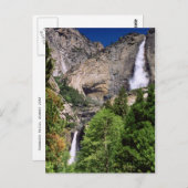 Carte postale de Yosemite Falls (Devant / Derrière)