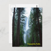 Carte postale de Yosemite Falls (Devant / Derrière)