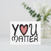 Carte postale de You Matter (Debout devant)