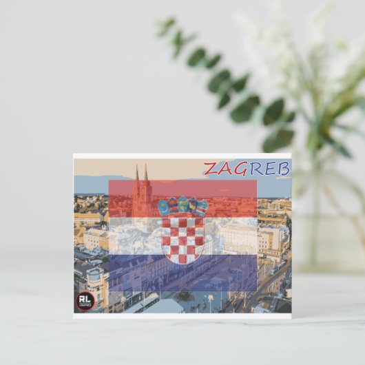 Carte postale de Zagreb (Debout devant)