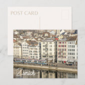 Carte postale de Zurich Suisse Message  (Devant / Derrière)