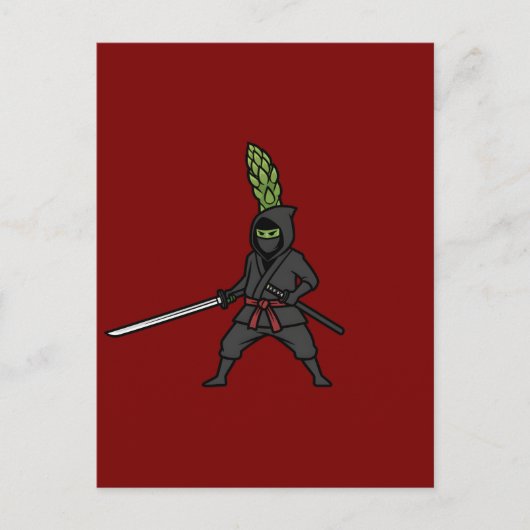 Carte Postale Deadly Asparagus Ninja Shinobi Needle Sword  (Devant)