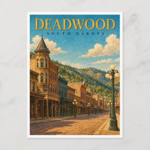 Carte Postale Deadwood Dakota du Sud Main Street GeoSaga