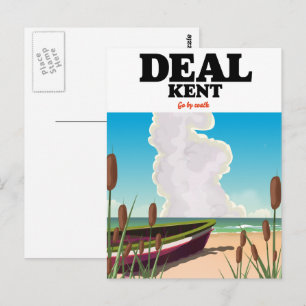 Carte Postale Deal Kent poster de voyage en bord de mer