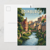 Carte Postale Dean Village Écosse (Devant / Derrière)