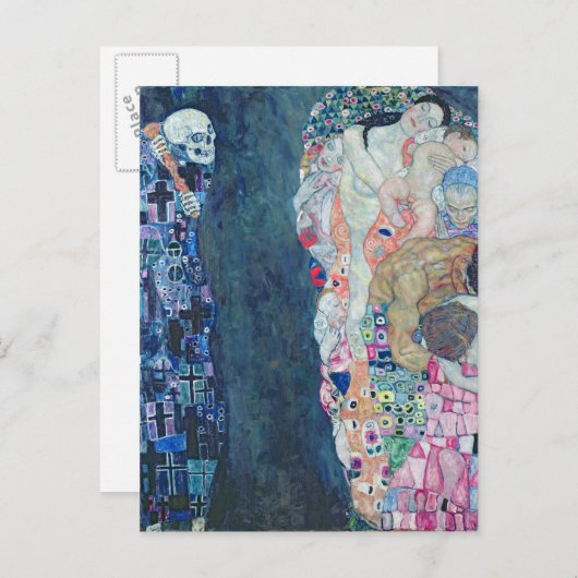 Carte Postale Death and Life, c.1911 (huile sur toile) (Devant / Derrière)