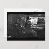 Carte Postale Death at the Piano postcard (Devant / Derrière)